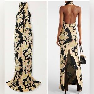 ETRO Crepe De Chine Maxi paisley-print Halterneck Dress - Multi
